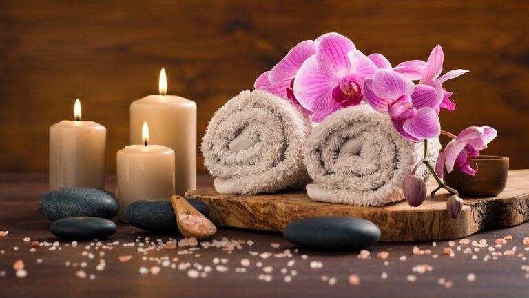 Towel Candles Stones Orchid Spa 568802 1920x1080 2 768x432
