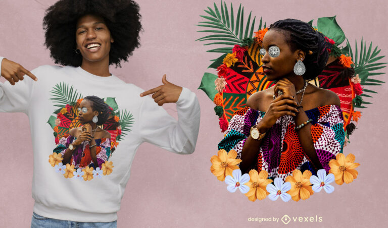 0e4e89f4d5474b12277a70c77d9fee1d african girl with flowers t shirt psd 768x452