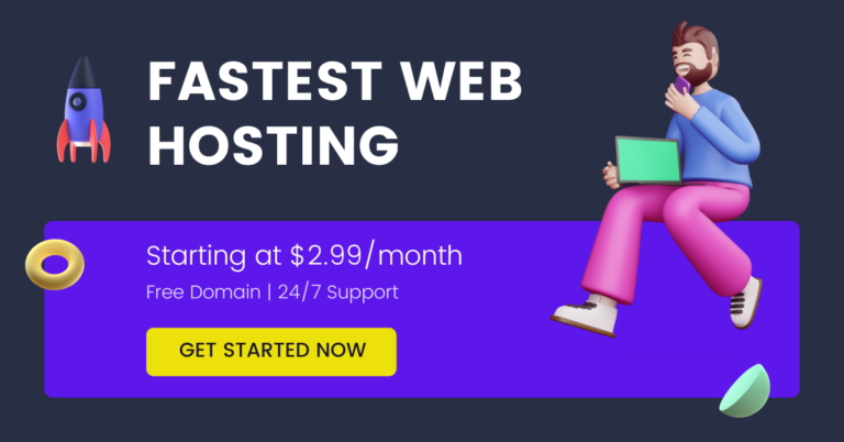 Modern 3d Web Hosting Company Facebook Ad 768x402