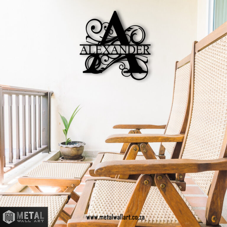 A Lettter Custom Monogram Black 768x768