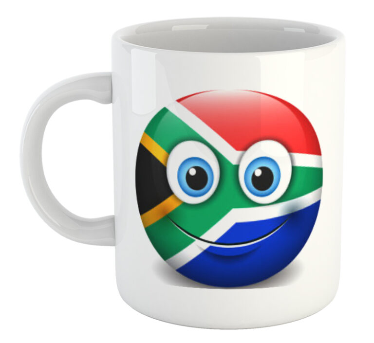 South African Flag Emoji Mug 768x705