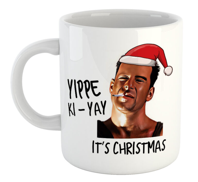 Yippe Ki Yay Its Christmas Mug 768x705
