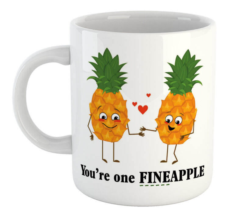 Youre One Fineapple Valentines Day Mug 768x705
