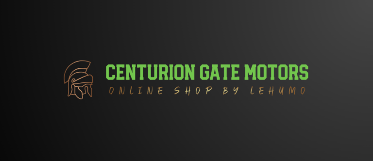 Centurion Gate Motor Shop by Lehumumo Full Gold Icon Logo 768x332
