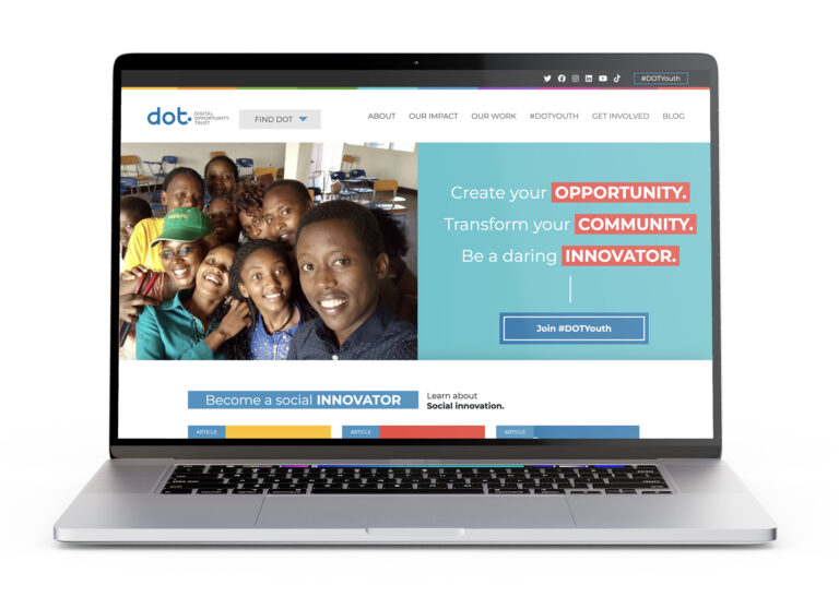 DOT website design and development 768x558