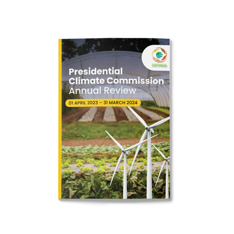 Presidential Climate Commission Annual Report Design Cover White 768x768