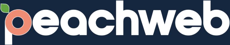 peachweblogo white navybg 768x151
