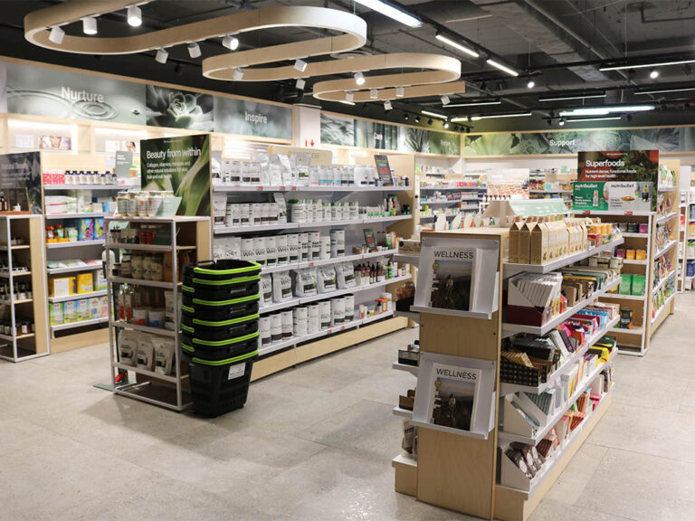 Wellness Warehouse Cavendish Square Product Displays