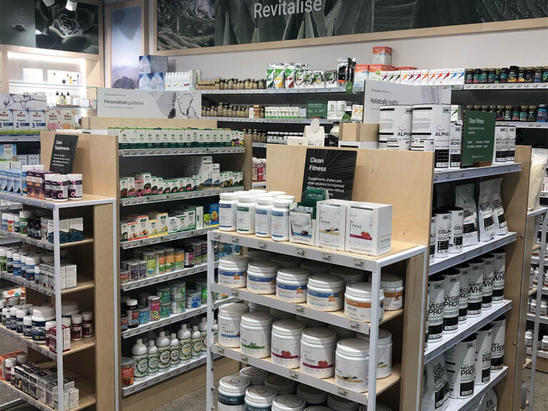 Wellness Warehouse Harvest Place Product Displays
