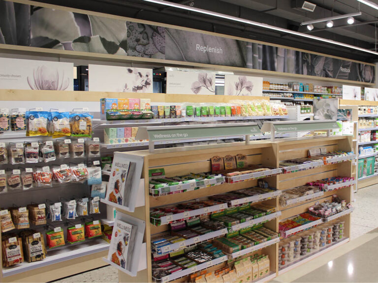 Wellness Warehouse LaLucia Mall Product Displays