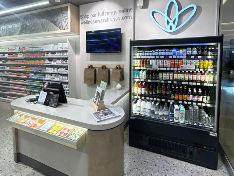 Wellness Warehouse Woodlands Boulevard Product Displays