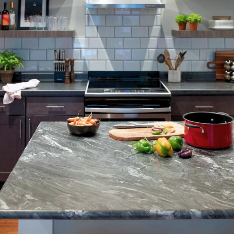 custom black kitchen island subway tile 768x768