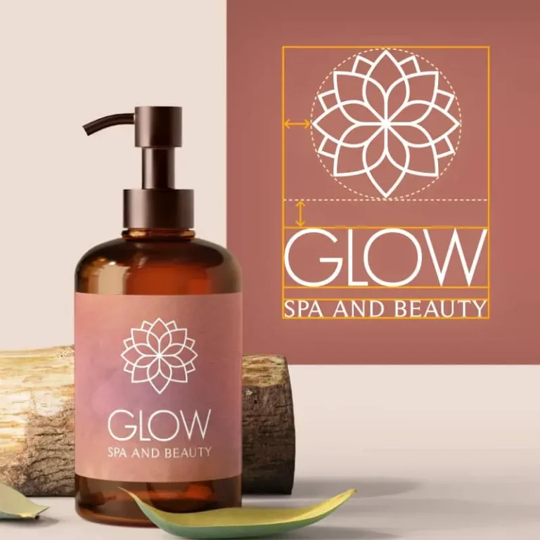 Logo design for Glow Spa 1 768x768