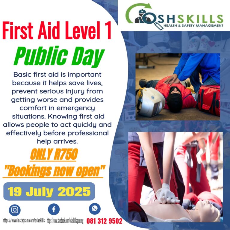 Open Day 19 July First Aid Level 1 768x768