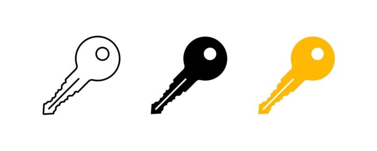 key icon set key symbol vector 768x307