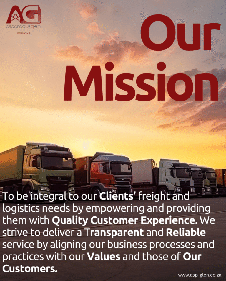 Our mission is to be integral to our clients freight and logistics needs by empowering and providing them with Quality Customer Experience. We strive to deliver a Transparent Reliable and Accou 7 768x956