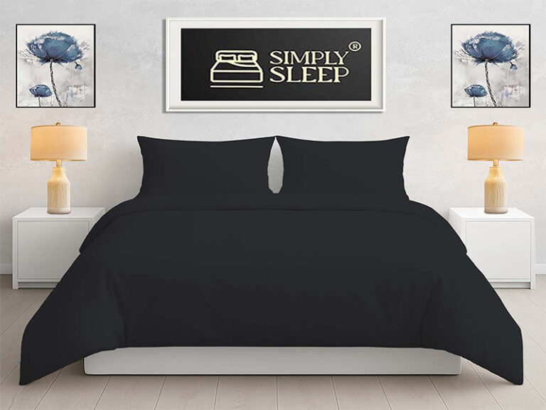 Simply Sleep Everyday Collection 90 GSM Dvet Cover Jet Black 4 768x576