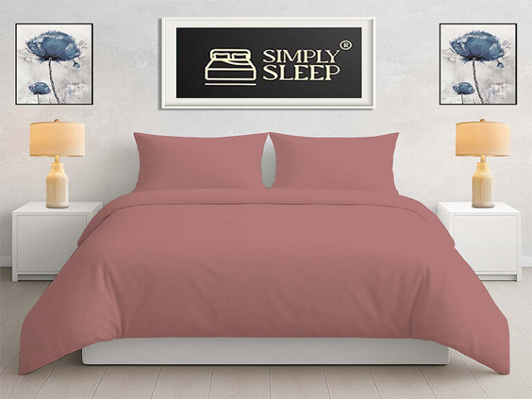Simply Sleep Everyday Collection 90 GSM Dvet Cover Old Rose 4 768x576