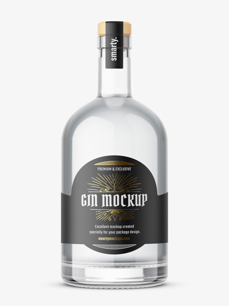 Dry Gin Bottle Mockup 2 768x1024