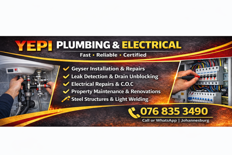 YEPI Electrical and Plumbing Colorful Banner 768x512
