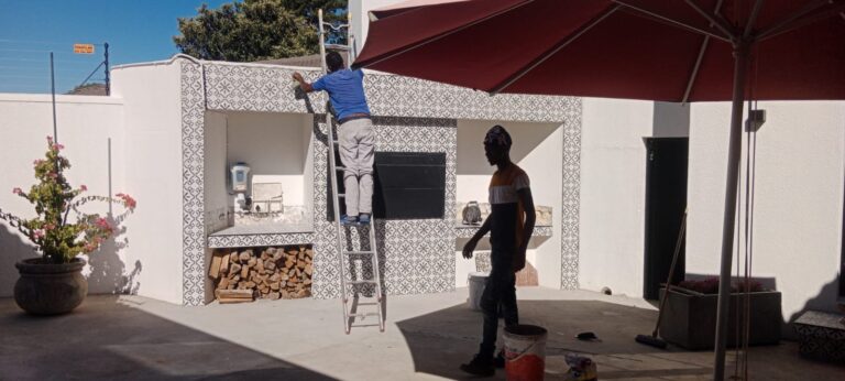 Braai Area Tiling - Excellence Tilers
