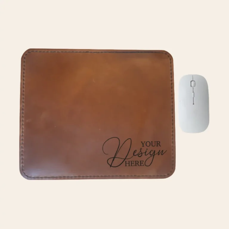Personalise and customise leather mousepad gift 768x768