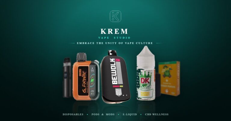 Premium Vape Products at Krem Vape Studio