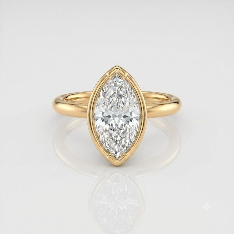 marquise Bezel Solitaire Engagement Ring South Africa 768x768